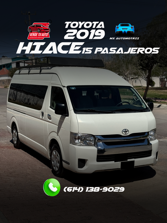 2019 TOYOTA HIACE 15 PASAJEROS
